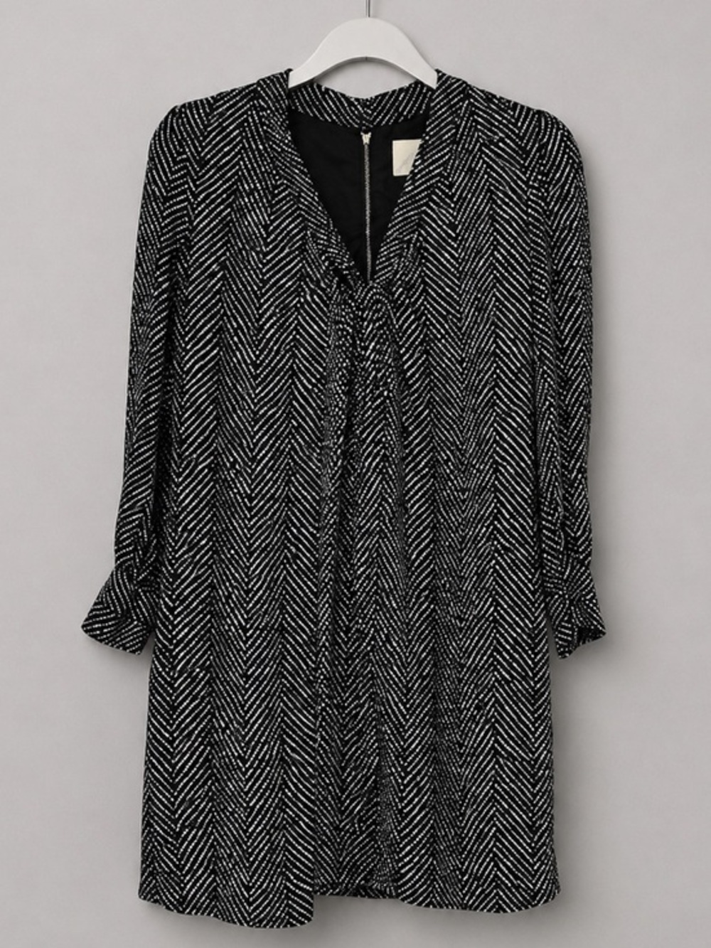 Kate Spade Herringbone Tie Neck Shift Dress